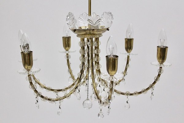 Mid-Century Modern Brass Chandelier by J. & L. Lobmeyr for J. & L. Lobmeyr-NB-772670