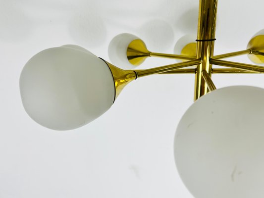 Mid-Century Modern Brass Chandelier from Kaiser Leuchten, 1960s-PUK-1351420