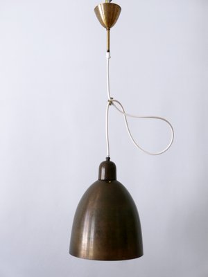 Mid-Century Modern Brass Church Pendant Lamps, Germany, 1950s-WPT-1360198