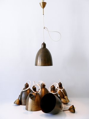 Mid-Century Modern Brass Church Pendant Lamps, Germany, 1950s-WPT-1360198