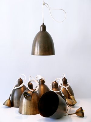 Mid-Century Modern Brass Church Pendant Lamps, Germany, 1950s-WPT-1360198