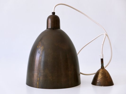 Mid-Century Modern Brass Church Pendant Lamps, Germany, 1950s-WPT-1360198