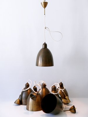 Mid-Century Modern Brass Church Pendant Lamps, Germany, 1950s-WPT-1360198