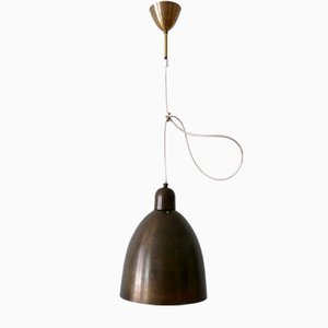 Mid-Century Modern Brass Church Pendant Lamps, Germany, 1950s-WPT-1360198