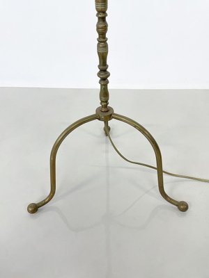 Mid-Century Modern Brass Floor Lamp, 1940s-FGA-1723525