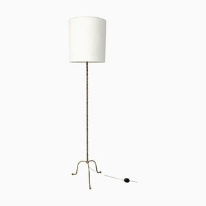 Mid-Century Modern Brass Floor Lamp, 1940s-FGA-1723525