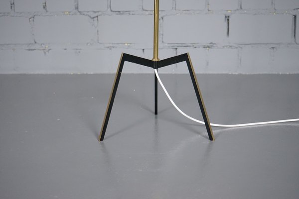 Mid-Century Modern Brass Floor Lamp, 1950s-XNJ-833489