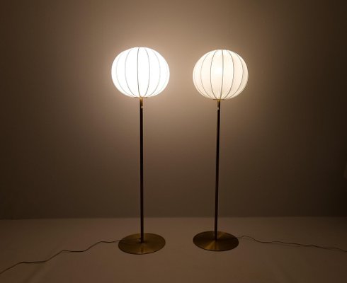 Mid-Century Modern Brass Floor Lamps from Luxus, Sweden, 1970s, Set of 2-UYK-1061323