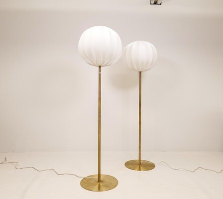 Mid-Century Modern Brass Floor Lamps from Luxus, Sweden, 1970s, Set of 2-UYK-1061323