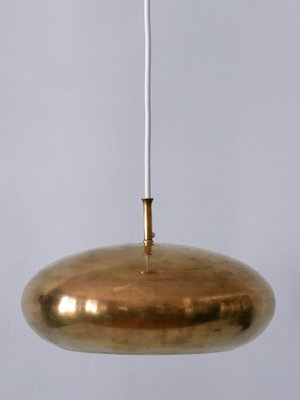 Mid-Century Modern Brass Pendant Lamp by Falkenbergs Belysning, Sweden, 1960s-WPT-2016347