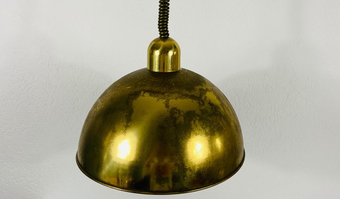 Mid-Century Modern Brass Pendant Lamp from WKR, 1970s, Germany-PUK-826873