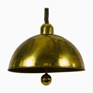 Mid-Century Modern Brass Pendant Lamp from WKR, 1970s, Germany-PUK-826873