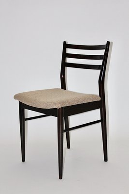 Mid-Century Modern Brown Beech Dining Chairs in the style of Gio Ponti, Italy, 1960s, Set of 6-NB-1322858