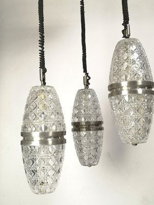 Mid-Century Modern Ceiling Lamp with Crystal Light Shades-UWE-1351175