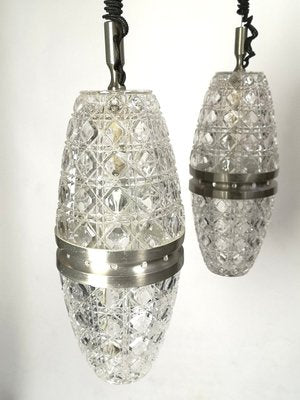 Mid-Century Modern Ceiling Lamp with Crystal Light Shades-UWE-1351175