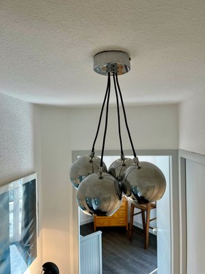 Mid-Century Modern Chrome Ceiling Light-OJI-2018444