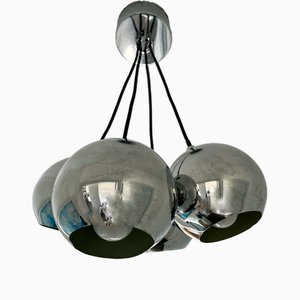 Mid-Century Modern Chrome Ceiling Light-OJI-2018444