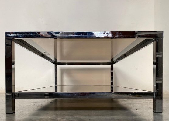 Mid-Century Modern Chrome Coffee Table from Belgo Chrome, Belgium, 1980s-KL-824923