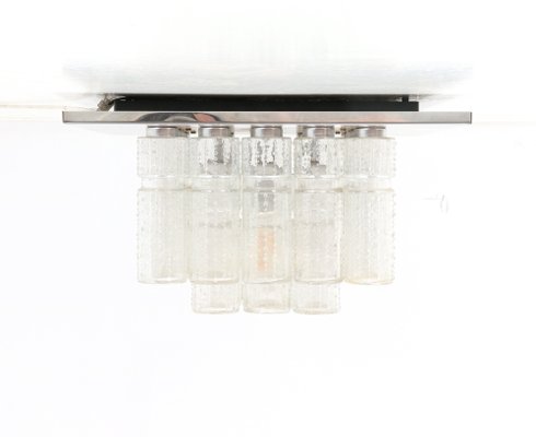 Mid-Century Modern Chrome Flush Mount Ceiling Light by Boris Tabacoff, 1970s-MY-1332918