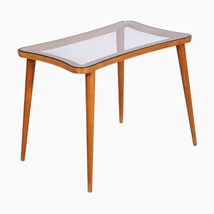 Mid-Century Modern Coffee Table with Glass Top in the Style of Ico Parisi-NJV-768835