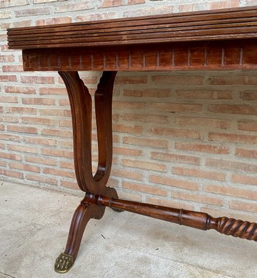 Mid-Century Modern Convertible Dining Table with Bronze Claw Legs, 1950s-NOU-1747297