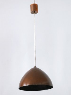 Mid-Century Modern Copper Pendant Lamp, Finland, 1950s-WPT-1755695