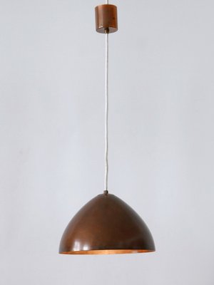 Mid-Century Modern Copper Pendant Lamp, Finland, 1950s-WPT-1755695