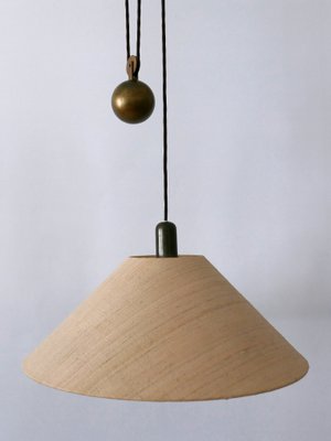 Mid-Century Modern Counterweight Brass Pendant Lamp, Germany, 1960s-WPT-2016366