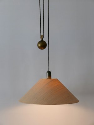 Mid-Century Modern Counterweight Brass Pendant Lamp, Germany, 1960s-WPT-2016366