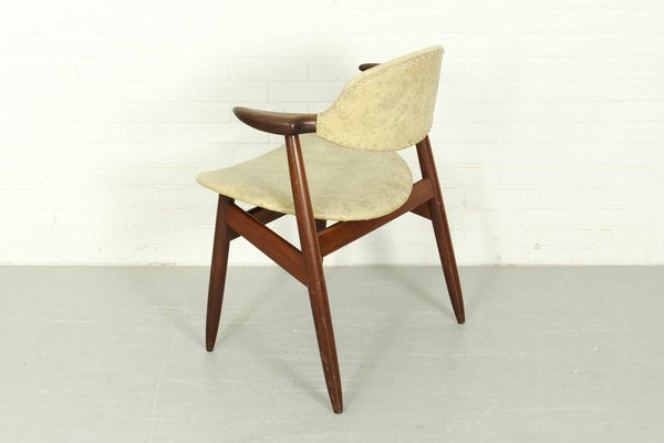 Mid-Century Modern Cowhorn Chair in Solid Teak from Tijsseling Nijkerk, 1960s-ZA-1259802