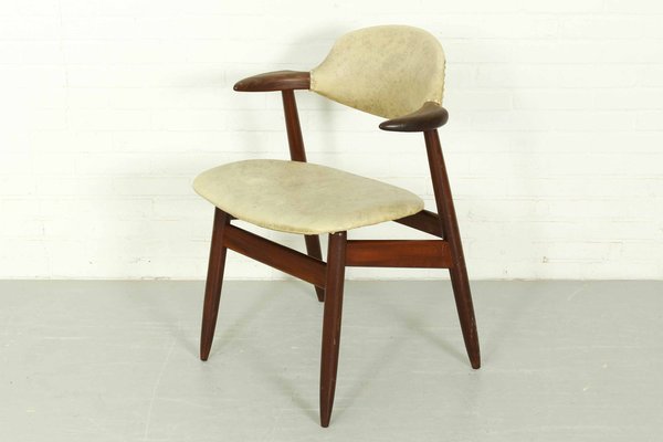 Mid-Century Modern Cowhorn Chair in Solid Teak from Tijsseling Nijkerk, 1960s-ZA-1259802