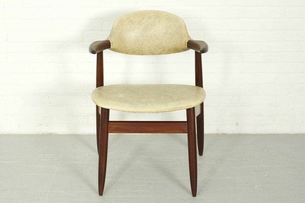 Mid-Century Modern Cowhorn Chair in Solid Teak from Tijsseling Nijkerk, 1960s-ZA-1259802