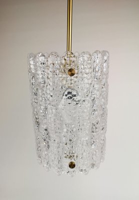 Mid-Century Modern Crystal Cylinder Pendant Lamp by Carl Fagerlund for Orrefors, 1960s-UYK-806911