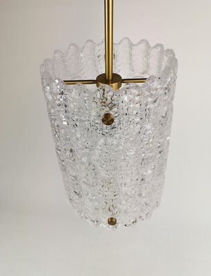 Mid-Century Modern Crystal Cylinder Pendant Lamp by Carl Fagerlund for Orrefors, 1960s-UYK-806911