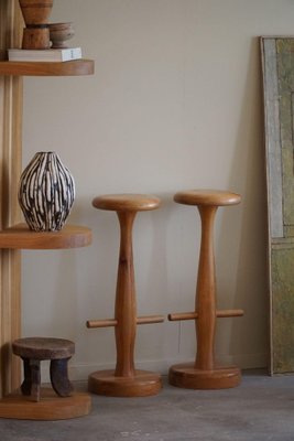 Mid-Century Modern Danish Bar Stools in Oak from Rainer Daumiller, 1960s, Set of 3-MXF-2041649