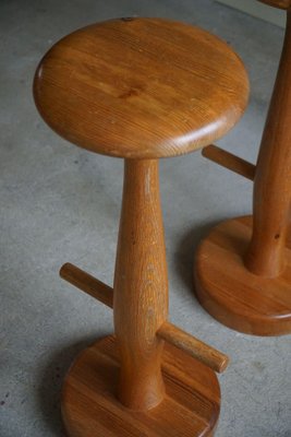 Mid-Century Modern Danish Bar Stools in Oak from Rainer Daumiller, 1960s, Set of 3-MXF-2041649