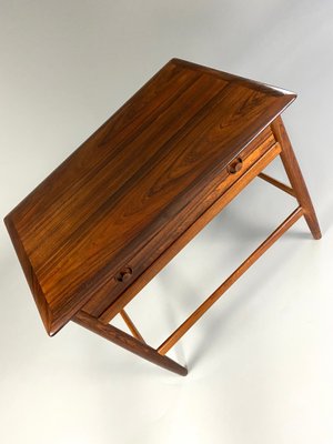 Mid-Century Modern Danish Knitting Side Table-IEI-1162492