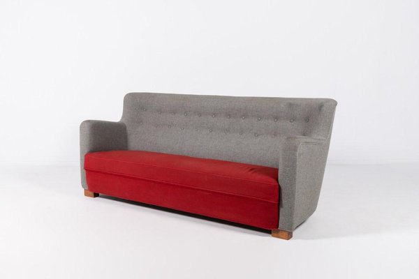 Mid-Century Modern Danish Sculptural Sofa, 1950s-KMC-1298846