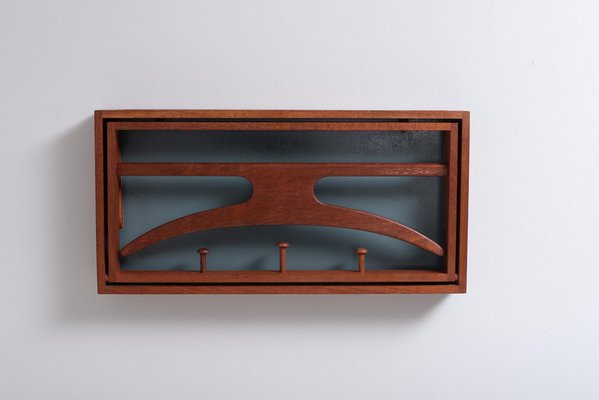 Mid-Century Modern Danish Teak Coat Rack from Virum Møbelsnedkeri-MJF-1175895