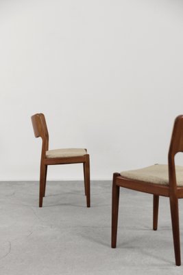 Mid-Century Modern Danish Teak Dining Chairs from Glostrup Møbelfabrik, 1960s, Set of 4-ZAA-1172135