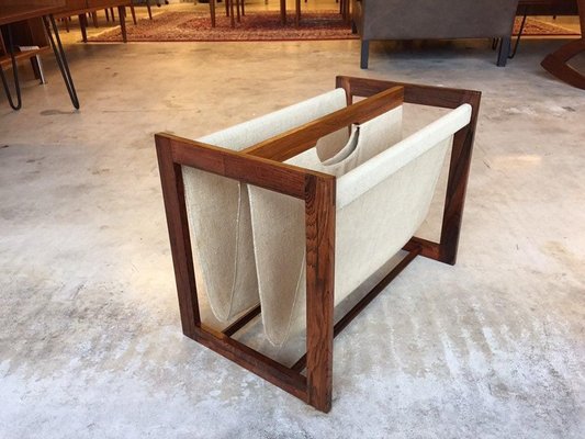 Mid-Century Modern Danish Teak & Rosewood Magazine Stand from Aksel Kjersgaard-WSA-831215