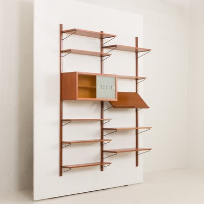 Mid-Century Modern Danish Upcycled Teak Wall Unit by Poul Cadovius, 1960s-UE-2017189