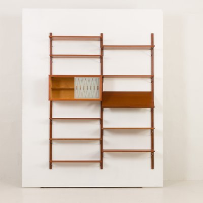 Mid-Century Modern Danish Upcycled Teak Wall Unit by Poul Cadovius, 1960s-UE-2017189