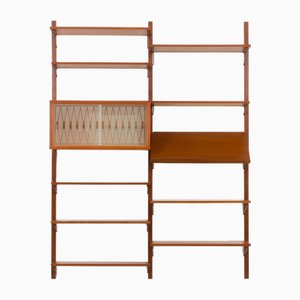 Mid-Century Modern Danish Upcycled Teak Wall Unit by Poul Cadovius, 1960s-UE-2017189