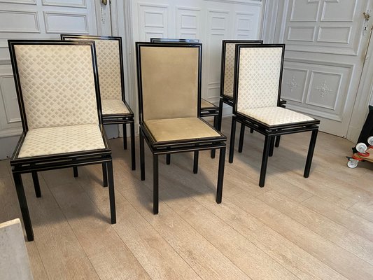 Mid-Century Modern Dining Chairs by Pierre Vandel, France, 1970s, Set of 6-JG-1377702