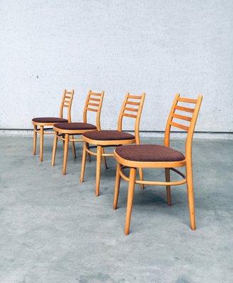 Mid-Century Modern Dining Chairs from Ton, Czechoslovakia, 1968, Set of 4-RQV-1188982