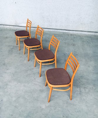 Mid-Century Modern Dining Chairs from Ton, Czechoslovakia, 1968, Set of 4-RQV-1188982