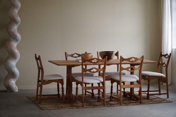 Mid-Century Modern Dining Room Table in Oak & Teak by Ditte & Adrian Heath, 1960s-MXF-1720343