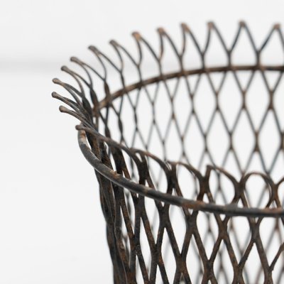 Mid-Century Modern Enameled Metal Basket by Mathieu Matégot, 1950s-WM-1177899