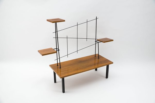 Mid-Century Modern Etagere in Metal & Wood, 1960s-KQB-1279836